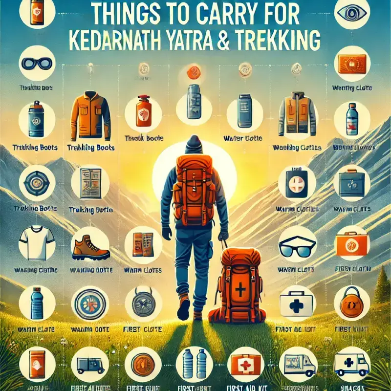 a view of Things to Carry for Kedarnath Temple if you planning